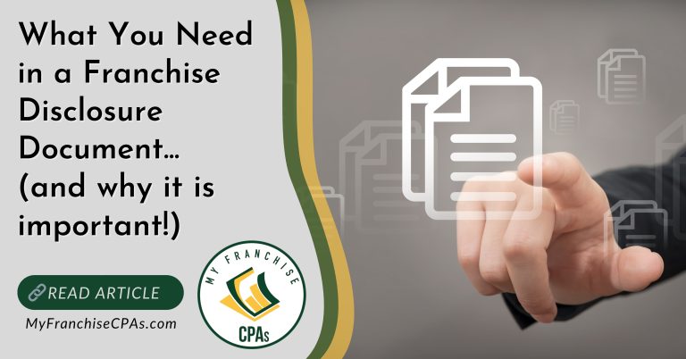 What You Need in a Franchise Disclosure Document... (and why it is ...